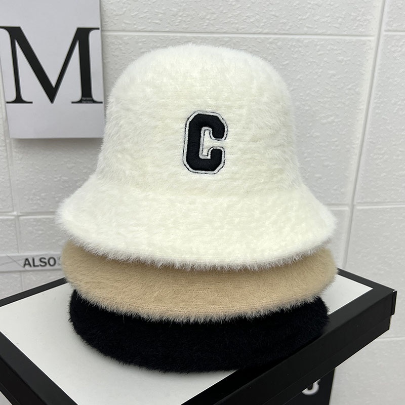 Nón Tai Bèo Vải Lông Thời Trang Thu Đông Phong Cách Hàn Quốc Xinh Xắn Cho Nữ