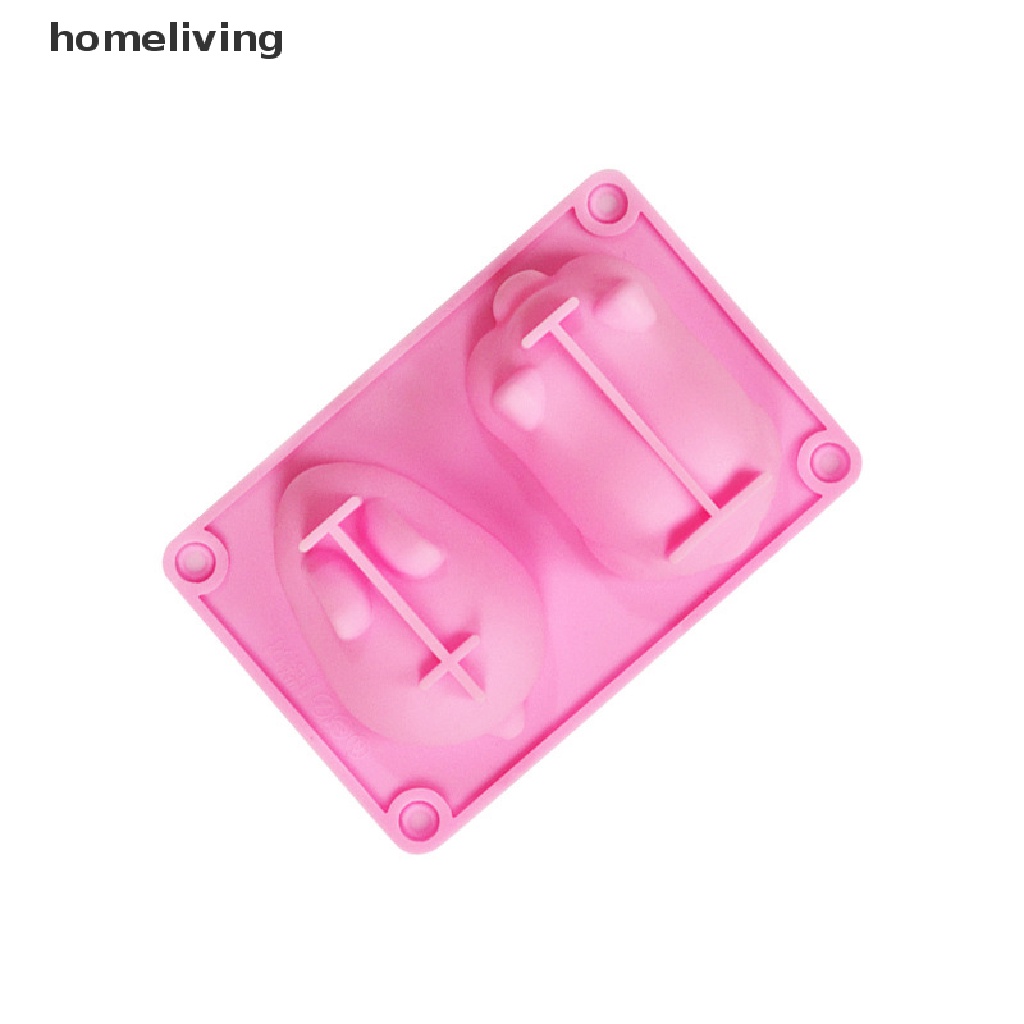 Khuôn Silicone Làm Bánh Kẹo Chống Dính Hình Thỏ / Heo 3D DIY
