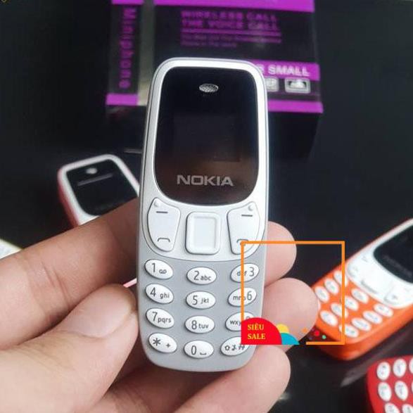 Điện thoại siêu nhỏ Nokia 3310 mini 2 sim 2 sóng cực khỏe, hỗ trợ nghe nhạc mp3,giả giọng,thay thế tai nghe blutooth