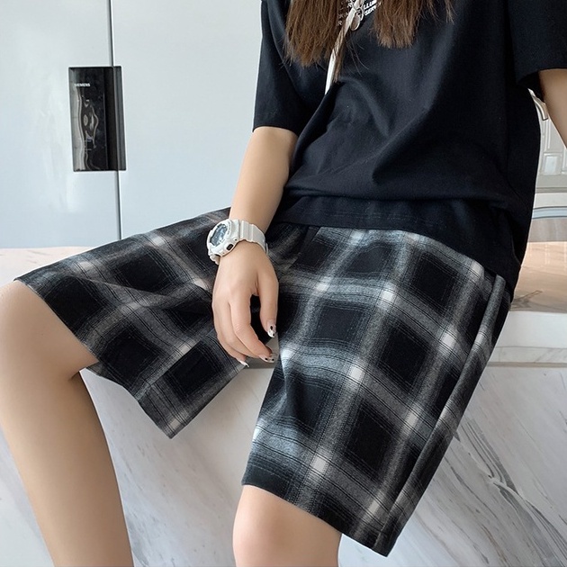 Quần Short Thể Thao Lưng Cao Ống Rộng Chất Liệu cotton / oversize Năng Động Thời Trang Cho Nữ