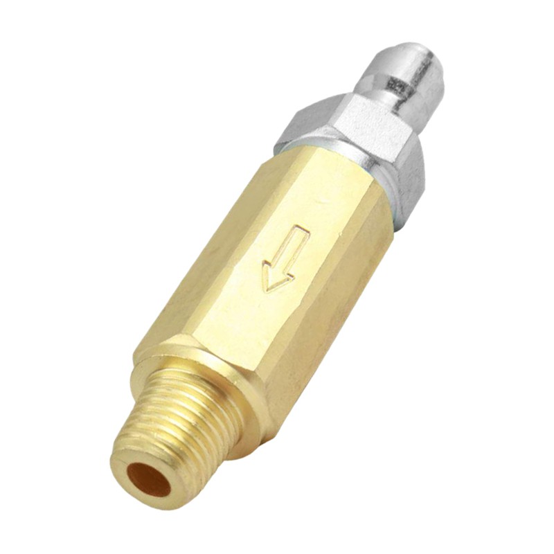 Bộ lọc vòi phun máy rửa áp lực cao bằng đồng thau/đầu vào kết nối nhanh 1/4 inch với đầu ra NPT 1/4 inch 5000 PSI