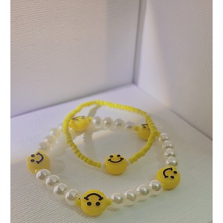 Vòng tay hình mặt cười cá tính smile icon (Combo 2 vòng)