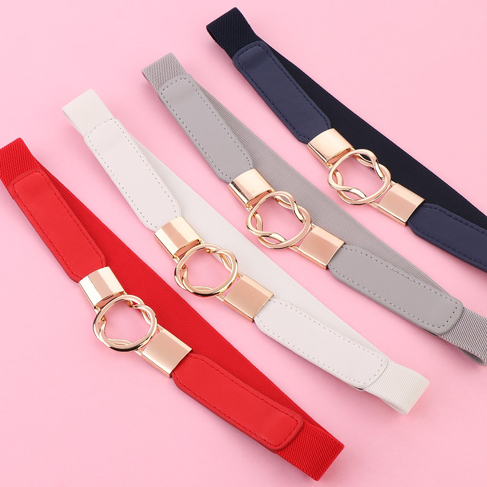 Thắt Lưng Da Pu Bản Nhỏ Thời Trang Cho Nữ