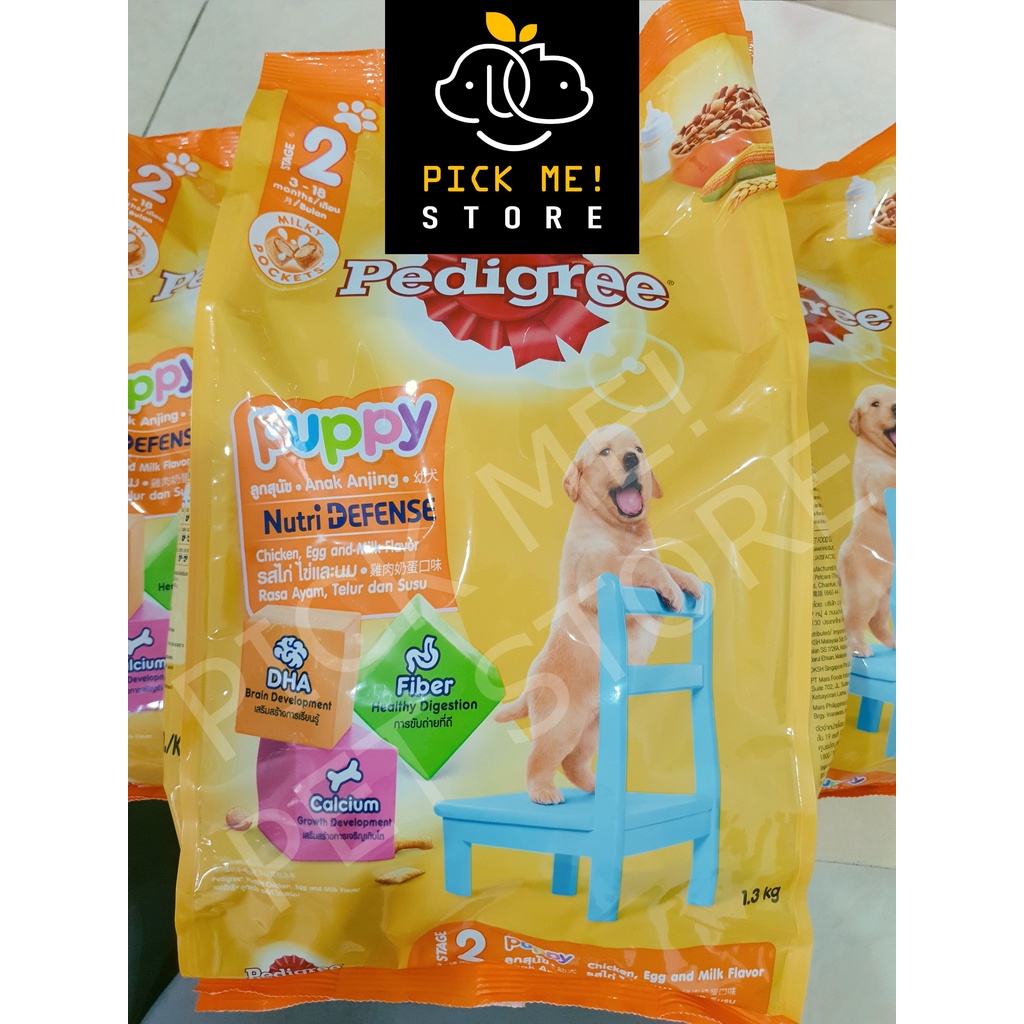 Hạt Pedigree Puppy Cho Chó Con Vị Gà &amp; Trứng 1.3kg