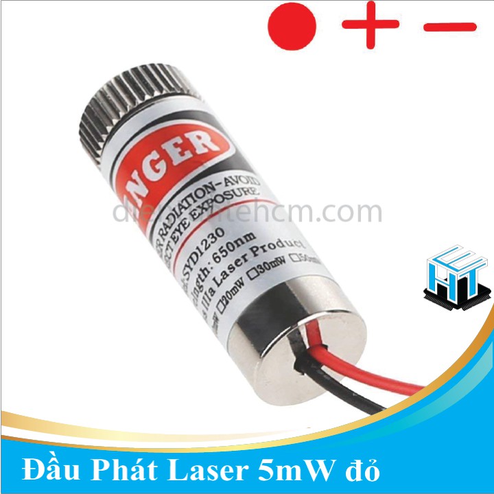 Đầu phát Laser 5mW _ Đỏ Đầu Phát Laser 3-5V 5mW