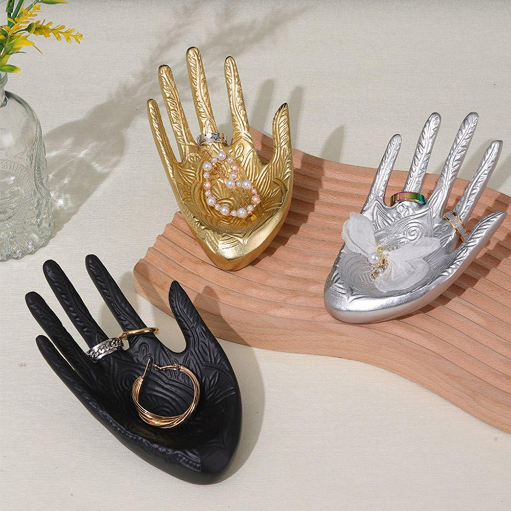 Đồ trang trí Bàn Tay Đứng Trưng Bày Nhẫn / Vòng cổ Màu Trơn Sắp Xếp Gọn Gàng