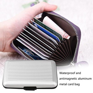 Túi Đựng Danh Thiếp/Thẻ Bằng Hợp Kim Nhôm Chống Thấm Nước Thời Trang