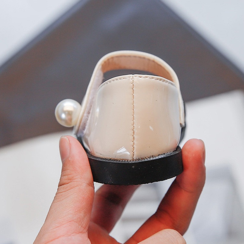 Giày búp bê bằng da đế mềm phong cách Hàn Quốc hợp thời trang cho bé gái