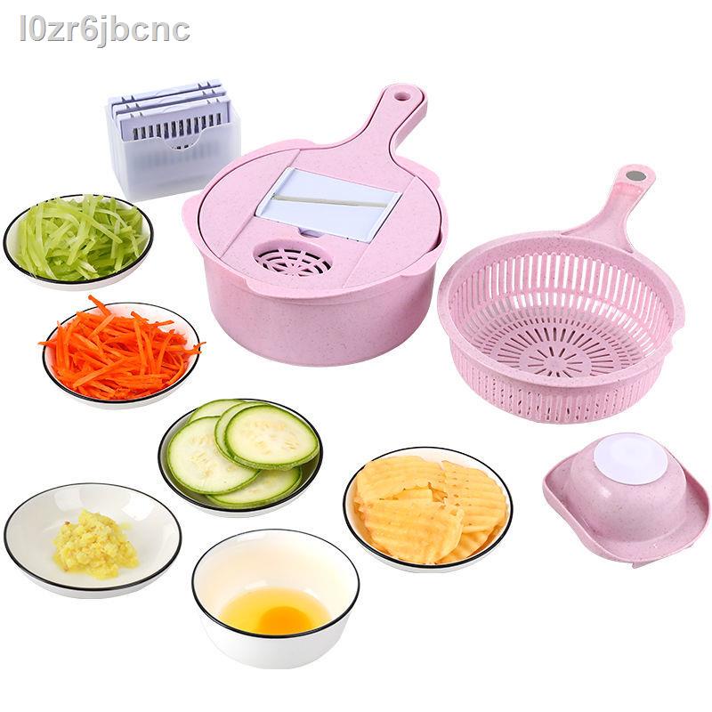 (HÀNG HOT)℡ↂ✉Theo bếp ăn kiêng thì tạo tác dụng cụ thái rau củ, máy bào khoai tây, xay sinh tố, ép đa năng, sợi cà rốt