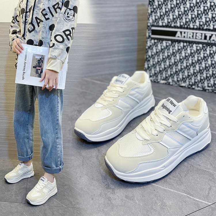 XẢ KHO  Giầy thể thao nữ đế 5 phân pha màu kẻ sọc