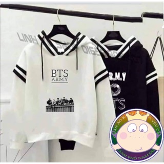 Áo Hoodie BTS Viền Tay Cao Cấp