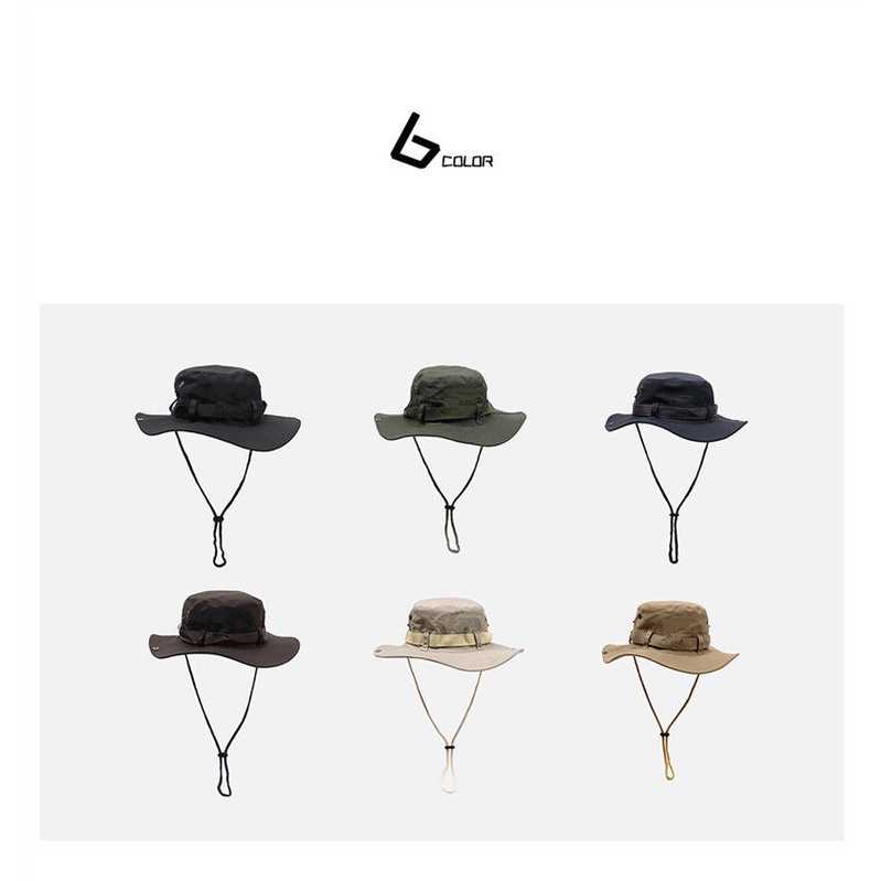 Nón Tai Bèo Cao Bồi Phối Dây Rút Chống Nắng Kiểu Nhật Bản Thời Trang Mùa Hè Cho Nam Và Nữ