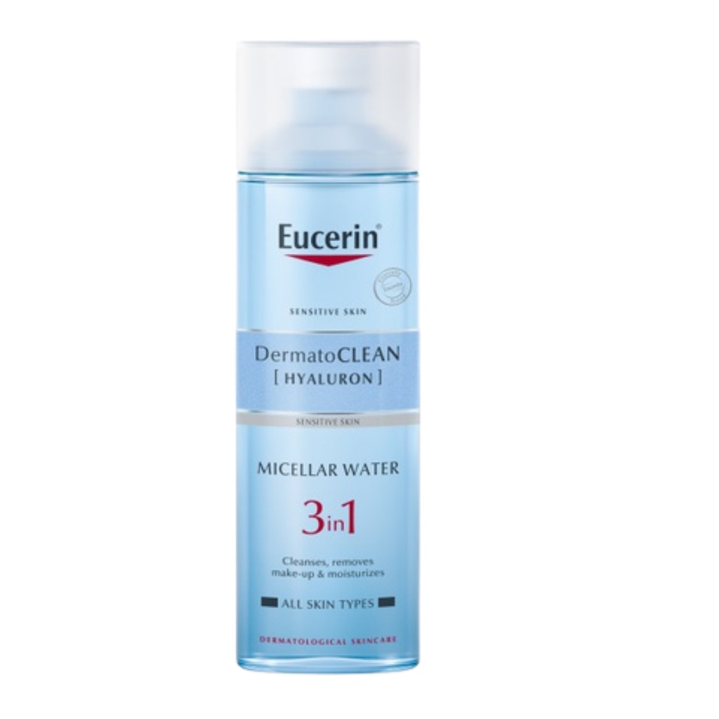 Nước Tẩy Trang 3in1 Eucerin Cho Da Nhạy Cảm DermatoClean Micellar 200ml - 400ml [HYALURON] 3 in 1