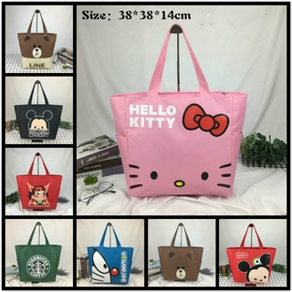 Túi tote Chống Thấm Nước In Họa Tiết Hoạt Hình Tiện Dụng KN3305