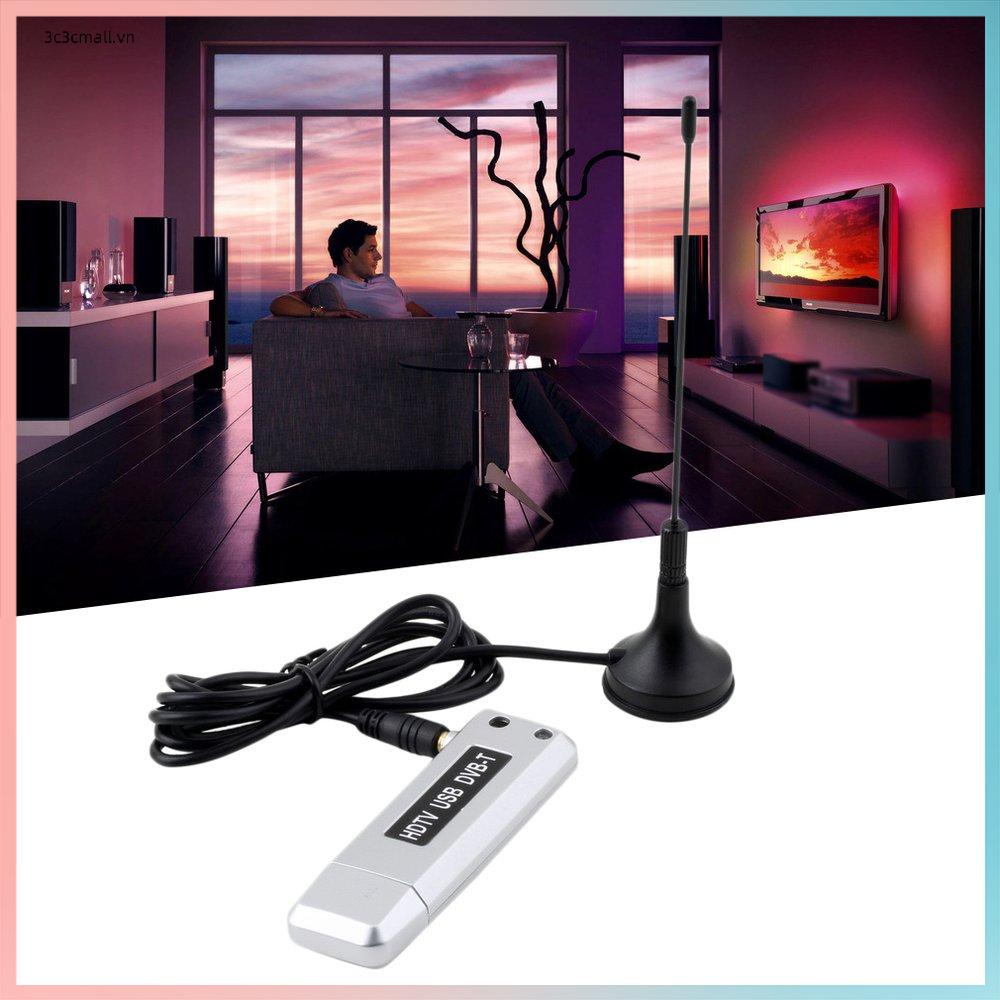 ✨chất lượng cao✨USB 2.0 DVB-T Digital TV Receiver HDTV Tuner  Stick Antenna IR Remote