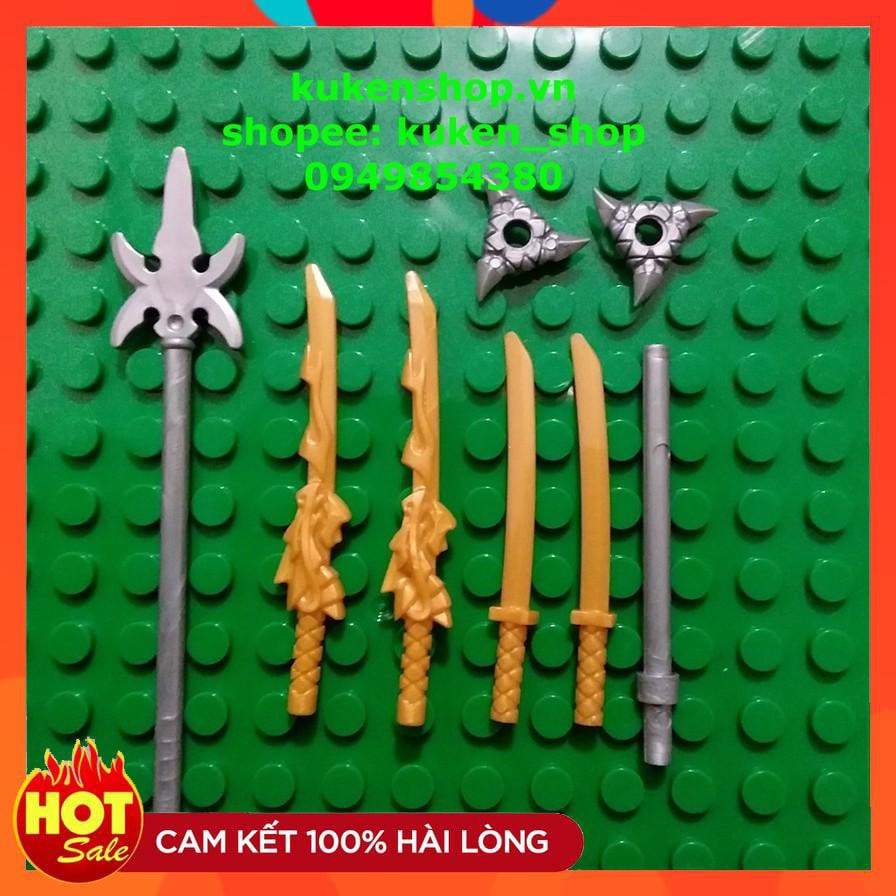 Đồ Chơi Ninjago Full Bộ Vũ Khí Kiếm Rồng Kiếm Katana Siêu Hot NO.456 - Phụ Kiện Lego