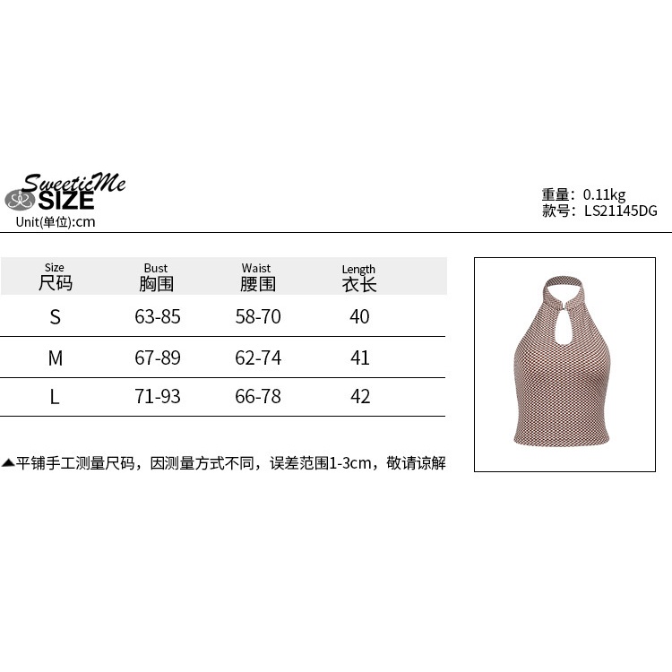 Áo Dệt Kim Hai Dây Sweeticme Màu Tương Phản Thời Trang Cho Nữ 2021 | BigBuy360 - bigbuy360.vn