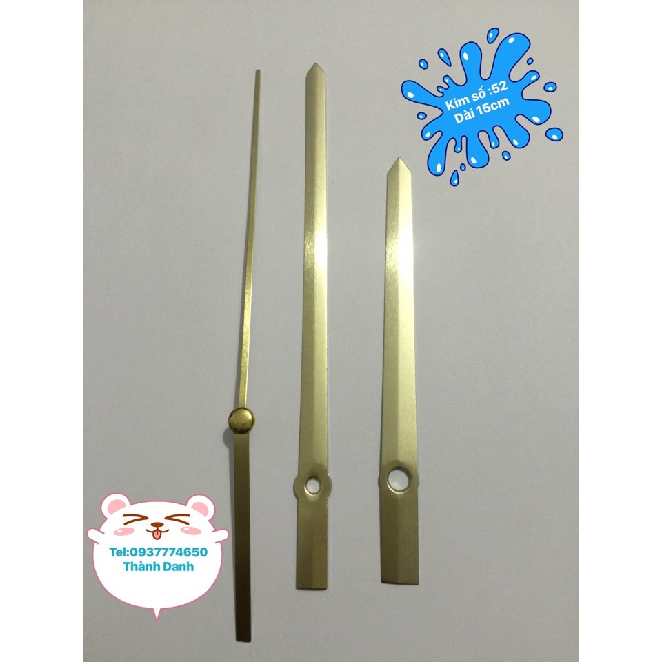 Bộ máy râu kết nối nhạc trục 5mm - kim vàng dài 15cm