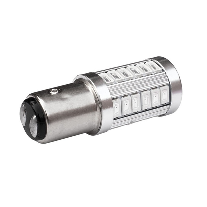 Set 4 bóng đèn led phanh siêu sáng 1157 P21/5w Bay15d 33 Smd 5630 5730 21/5w dành cho xe hơi