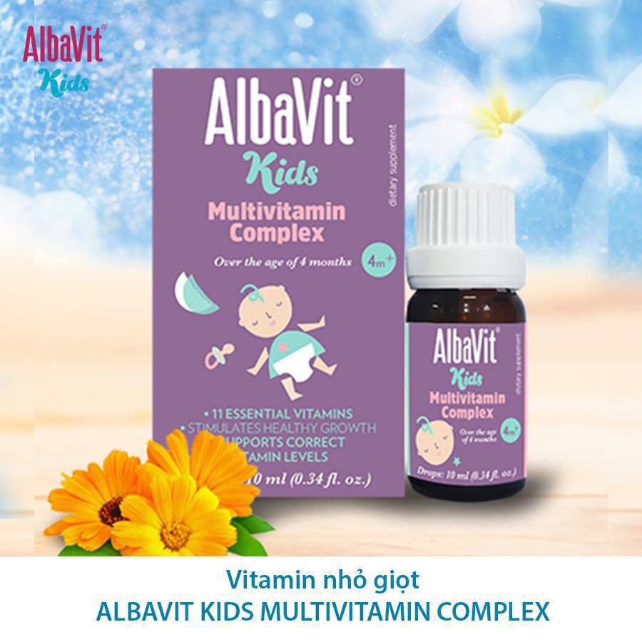 Vitamin tổng hợp nhập khẩu chính hãng nhỏ giọt cho bé từ 4 tháng tuổi. giúp bé bổ sung đầy đủ dưỡng chất