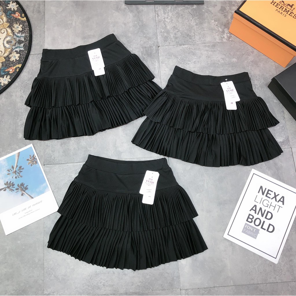 Chân váy đen ly nhỏ 2 tầng mã 995 ( kèm ảnh thật, video ) | BigBuy360 - bigbuy360.vn