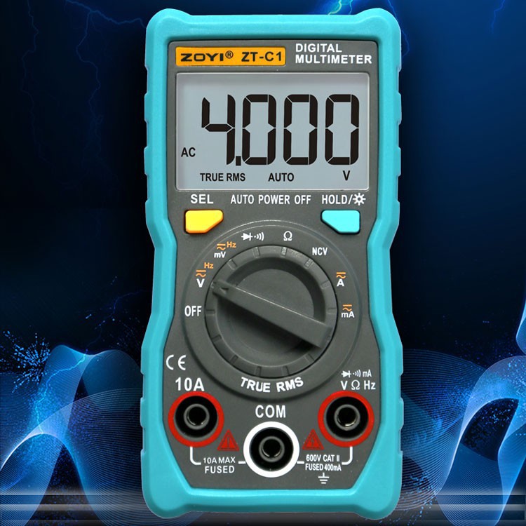 Đồng Hồ Vạn Năng Kỹ Thuật Số Zotek Zoyi Zt-C1 Multimeter Bỏ Túi Đa Chức Năng Đo Ac/Dc Ôm Hz, Rò Nguồn Điện