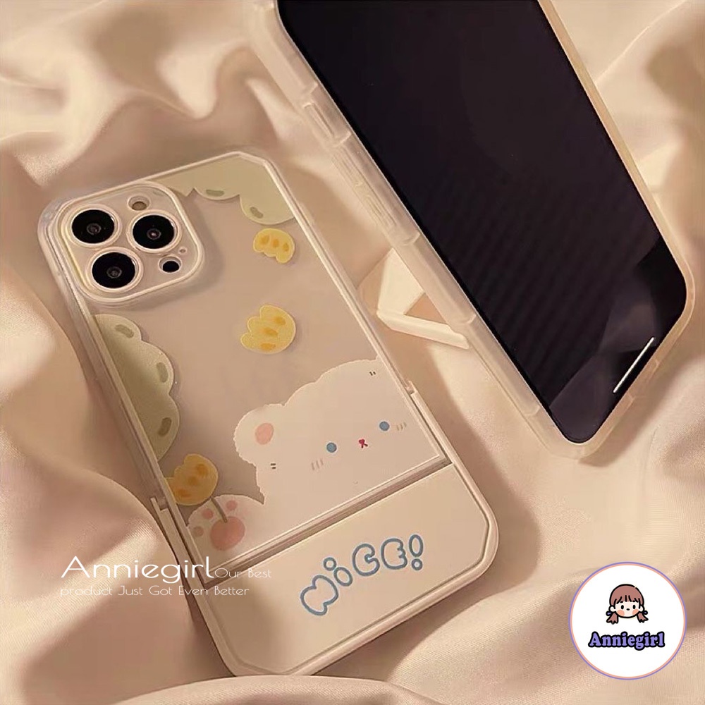 Ốp Điện Thoại TPU Mềm Siêu Mỏng Họa Tiết Gấu Và Hoa Dễ Thương Dành Cho IPhone 13 12 11 Pro Max X XR 8 7 Plus