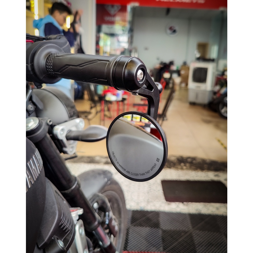 Gương Gù Tròn RCB  Chính Hãng Phù Hợp Nhiều Dòng Xe Như XSR155, CB300R, MT15, Benelli, Xe Tay Ga,..
