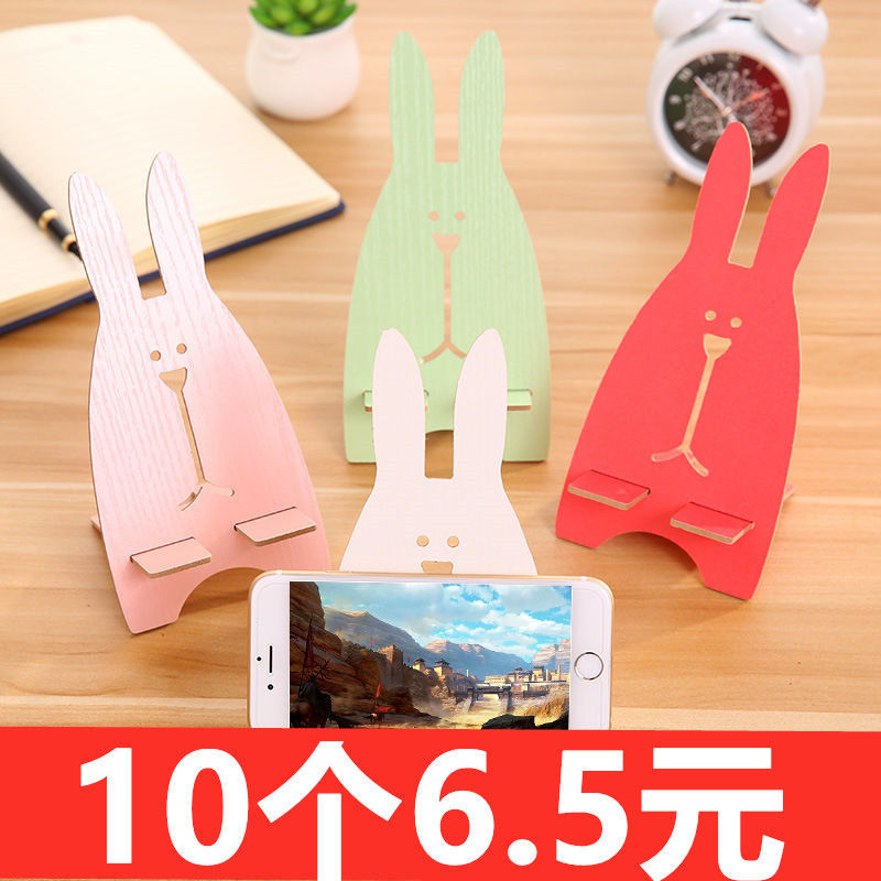 Creative Fashion Mobile Phone Holder Lazy Cute Cartoon Phone Holder Usrvich Wooden Desktop Rechargeable | BigBuy360 - bigbuy360.vn