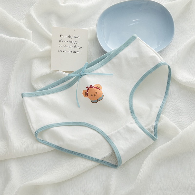 Quần Lót Cotton Nữ Thông Hơi Kháng Khuẩn Hút Mồ Hôi Hoạ Tiết Dễ Thương Cute QL1