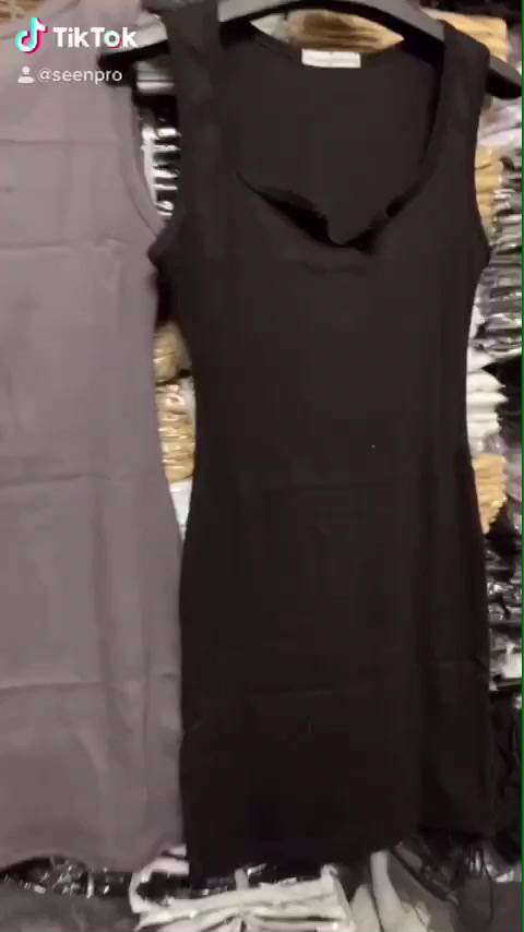 Đầm Váy bA Lỗ Body SÁT NÁCH CỔ XẺ V ba lỗ Nữ Thun Gân Kiểu Đẹp Ôm Gợi Cảm | BigBuy360 - bigbuy360.vn