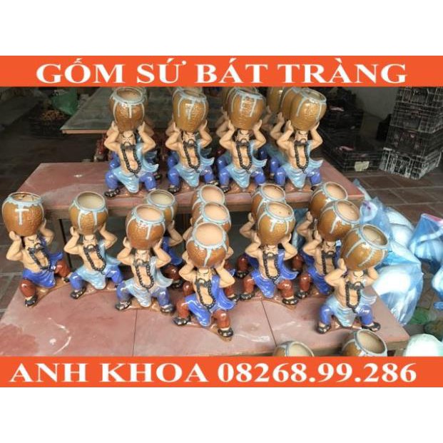 Ông nâng bình Lỗ Trí Thâm - Gốm sứ Bát Tràng Anh Khoa