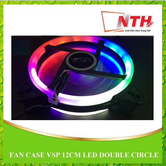 FAN CASE VSP 12CM LED DOUBLE CIRCLE