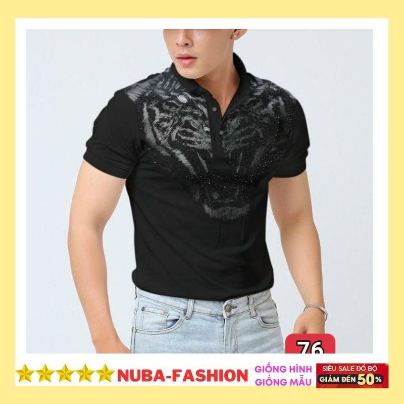 Áo thun nam nữ cổ bẻ cao cấp, ao phông chất vải polo, thấm hút mồ hôi 76 TAKA