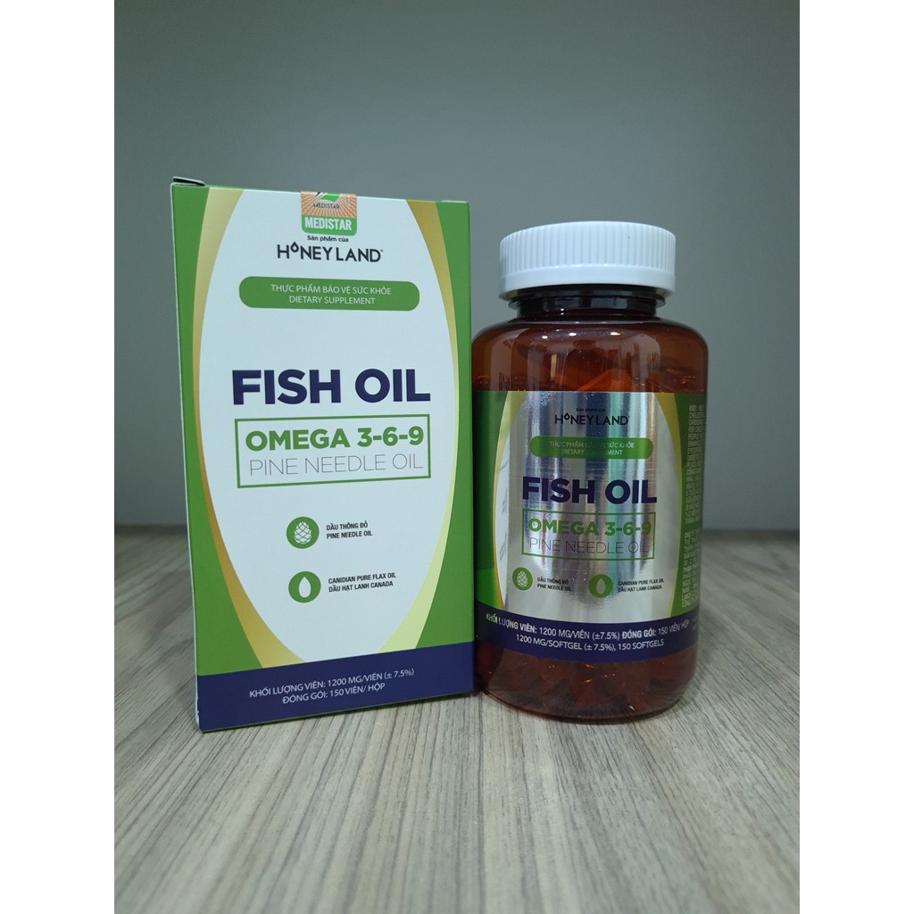 Hộp 150 viên Omega 369 (dầu cá, tinh dầu thông đỏ & tinh dầu hoa anh thảo)