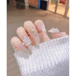 NAILBOX charm nơ kim tuyến dây xích thiết kế theo size