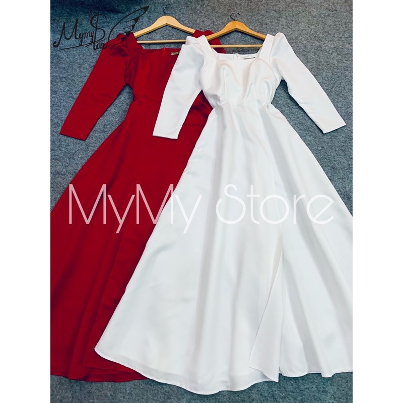 [Mã FATHANG5 giảm 10K đơn 50K] ĐẦM MAXI XẺ ĐÙI TAY DÀI CỔ VUÔNG -Size S/M/L - MS284V | BigBuy360 - bigbuy360.vn