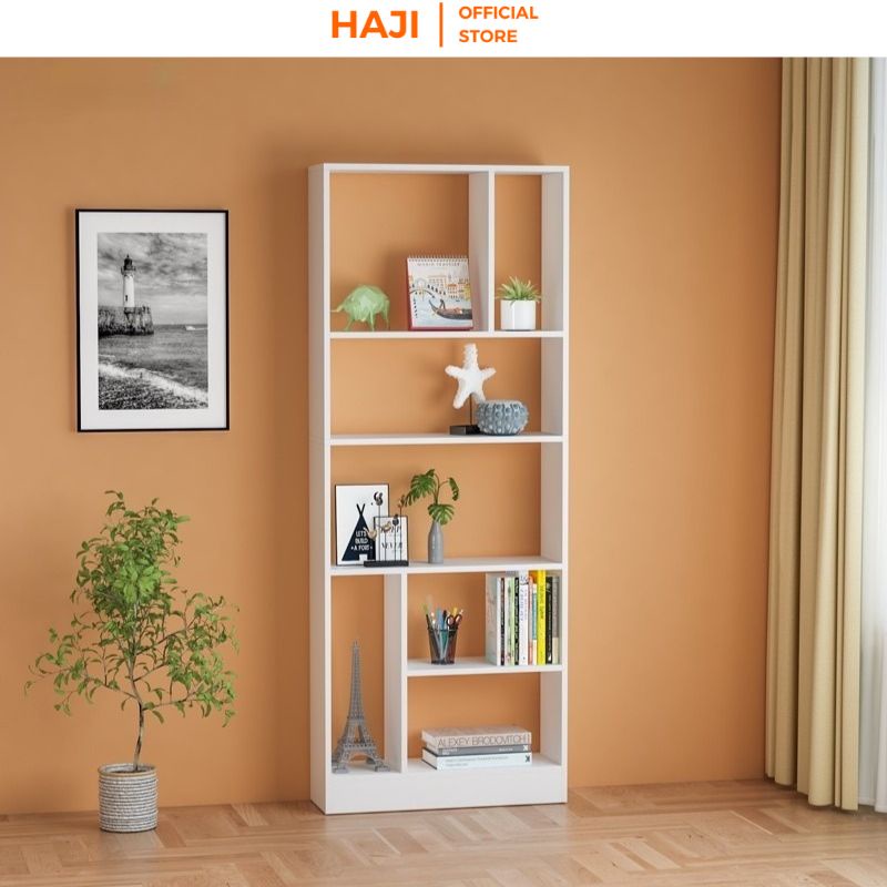 Kệ trang trí gỗ HAJI đa ngăn chắc chắn chống đổ A233