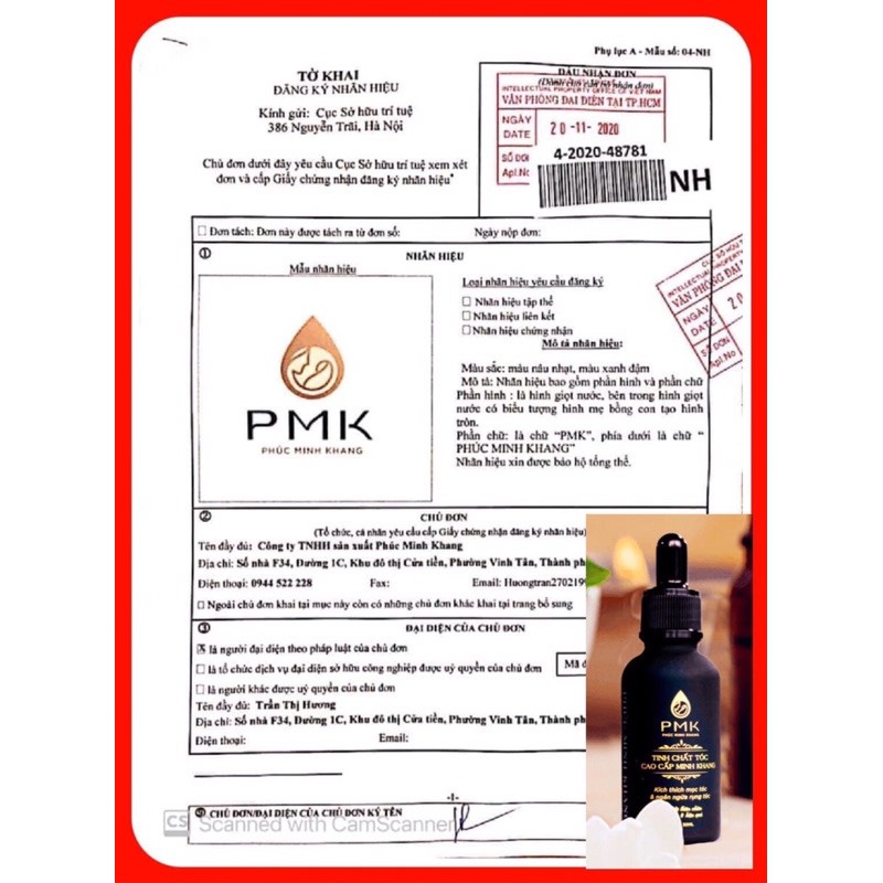 Tinh chất mọc tóc Cao Cấp Phúc Minh Khang