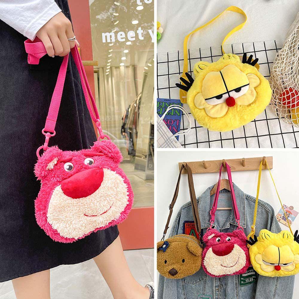 Túi Xách Đeo Chéo Mini Họa Tiết Hoạt Hình Gấu Garfield Cho Bé Gái