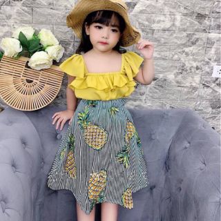Sét  váy  dứa  vàng