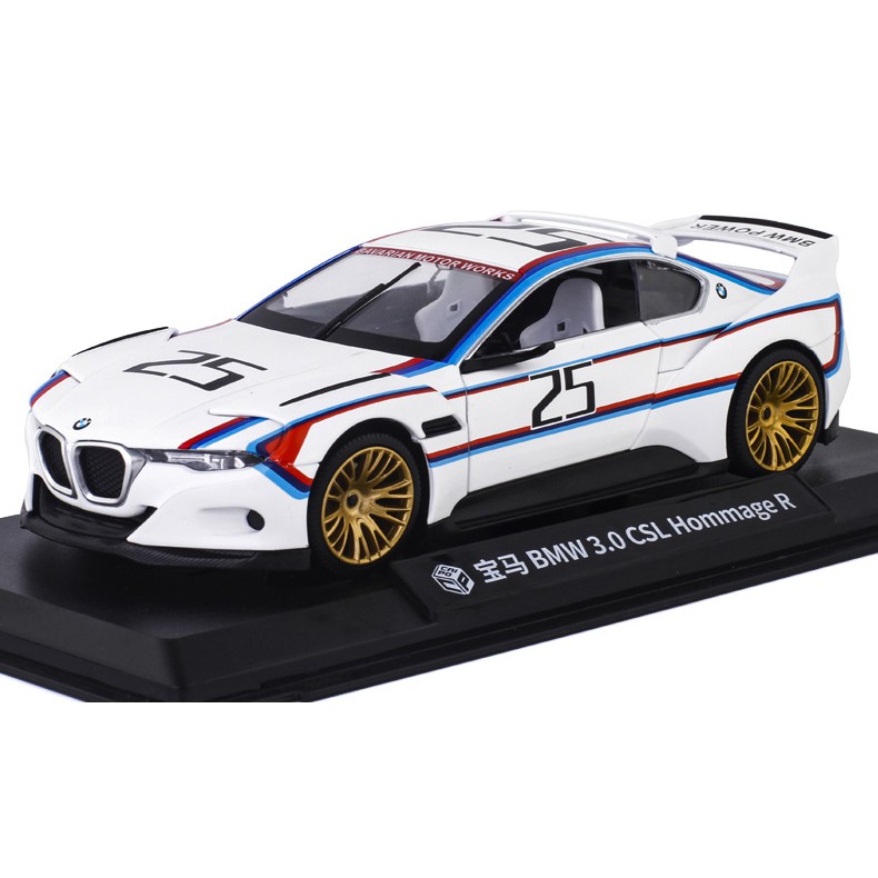 MÔ HÌNH XE Ô TÔ BMW 3.0 CSL HOMMAGE R Đúc Kim Loại tỷ lệ 1:24