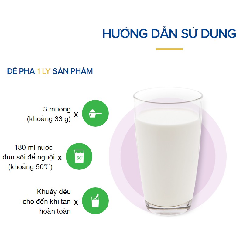 Sữa bột Vinamilk CanxiPro ít béo lon 900g