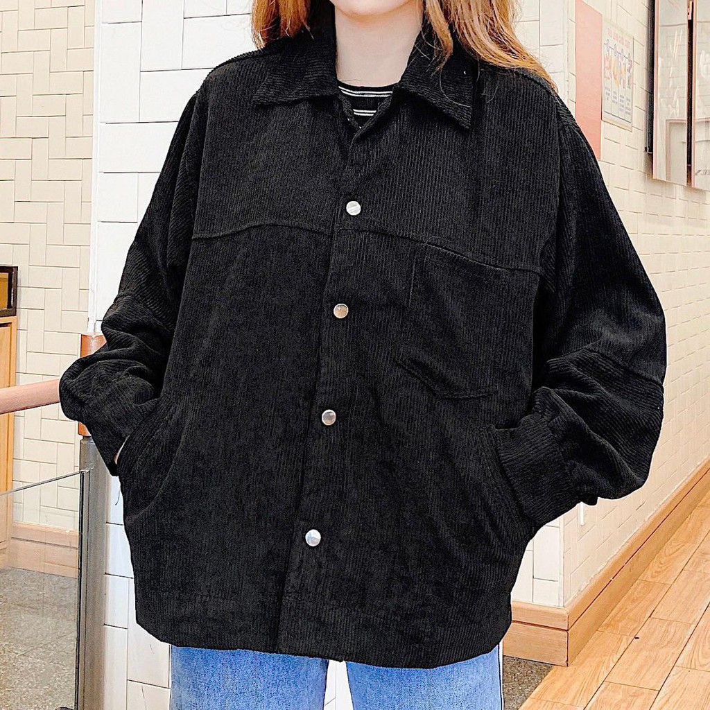 [Mã WASKT304 giảm 15% tối đa 30K đơn 99K] Áo khoác nhung nút bấm | BigBuy360 - bigbuy360.vn