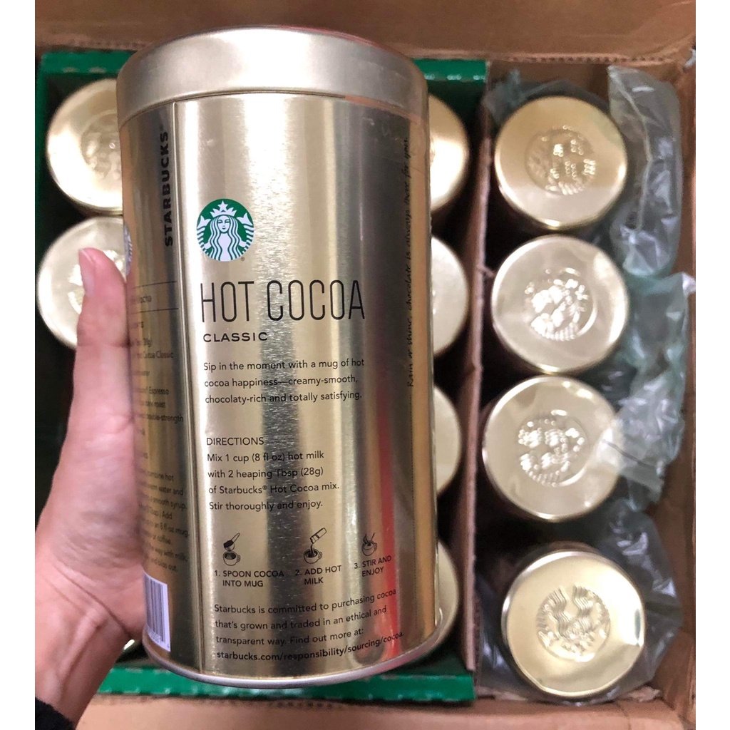￼Bột Cacao Hot Cocoa Starbuck 850g - Mỹ