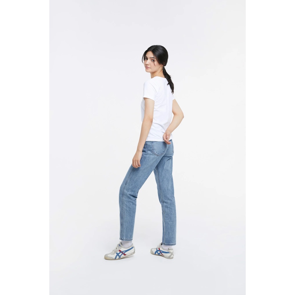 TheBlueTshirt - Áo Thun Tay Ngắn Nữ Màu Trắng - Hero T - White