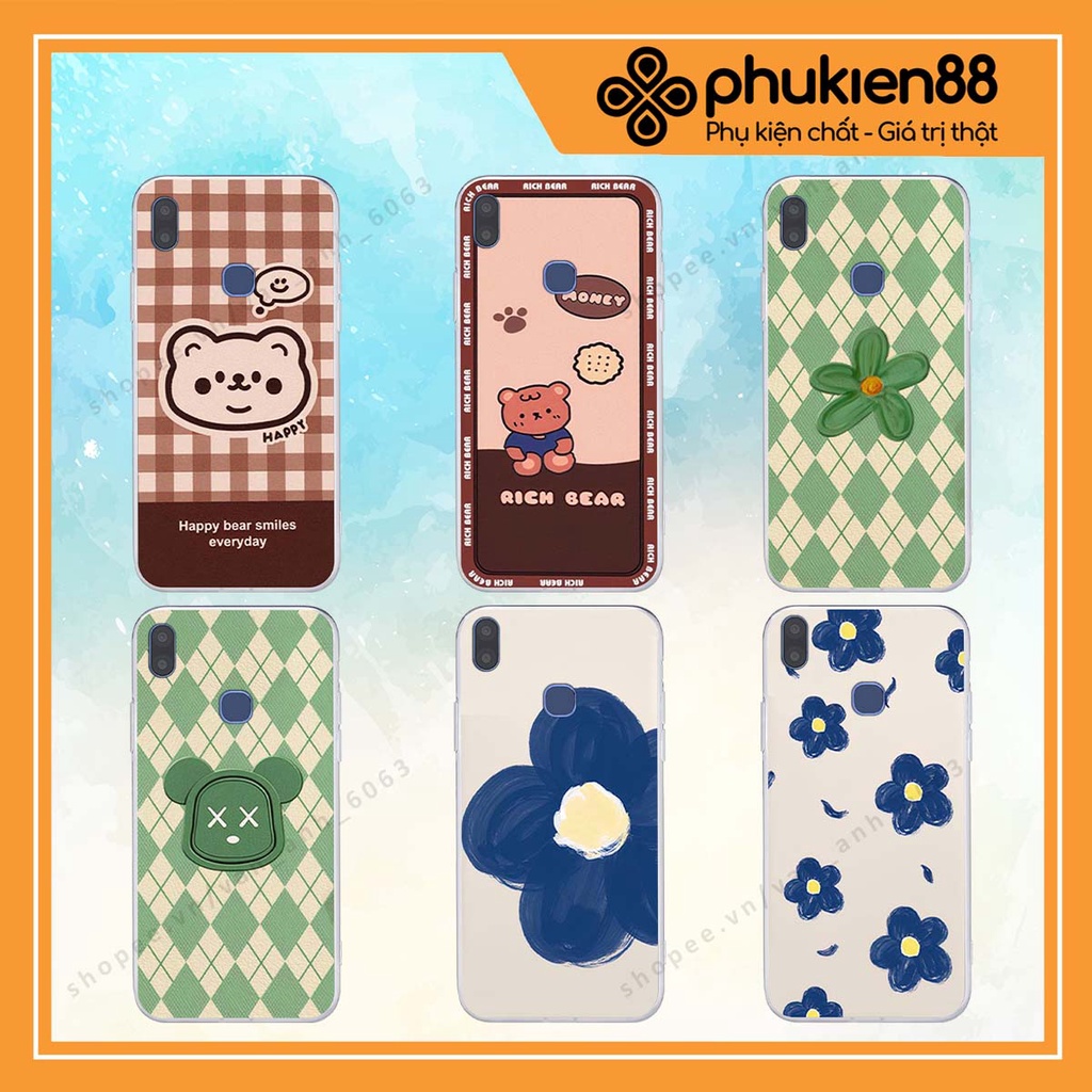 Ốp lưng Vsmart Joy 1 / Joy 1 Plus / Joy1+ in hình hoa, gấu rich bear nghệ thuật, thời trang