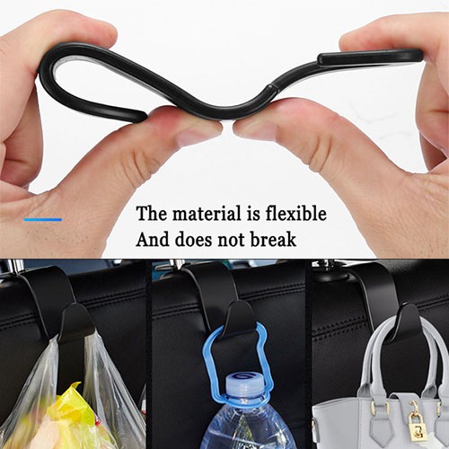 FEELING (Bộ 4 Cái) Móc Treo Đồ Gắn Lưng Ghế Xe Hơi Tiện Dụng,Móc Treo Đồ Giá Rẻ Treo Sau Ghế Ô Tô Xe Hơi Tiện Lợi
