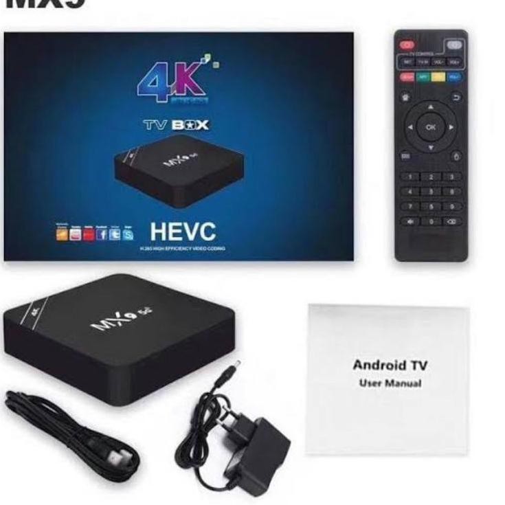 Mới Tv Box Mx9 Android 4k Ram 16gb Rom Android 10 Và Phụ Kiện