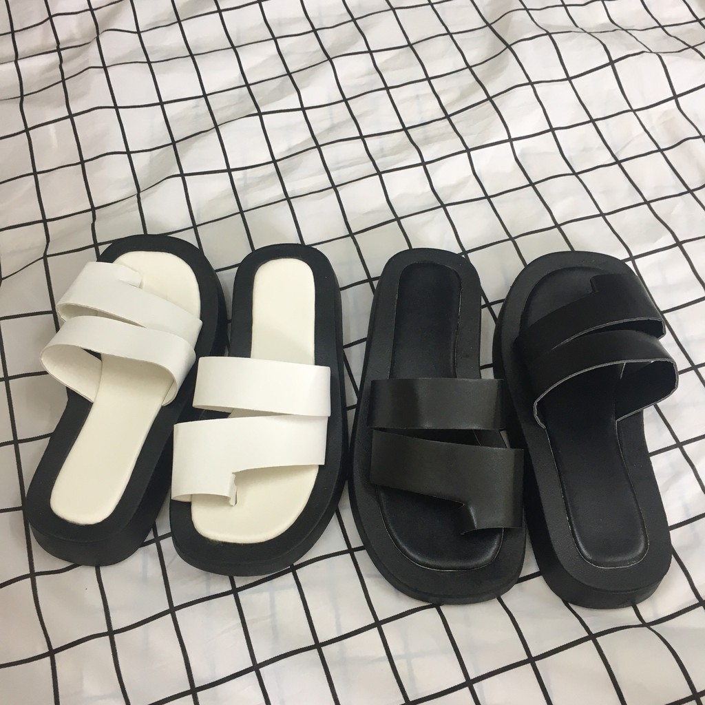 Dép Nữ Thời Trang, Kiểu Dép Bánh Mì Quai Ngang Đế Eva 4cm Dày Dặn Êm Ái, Chất Lượng Cao Mẫu Mới 2022